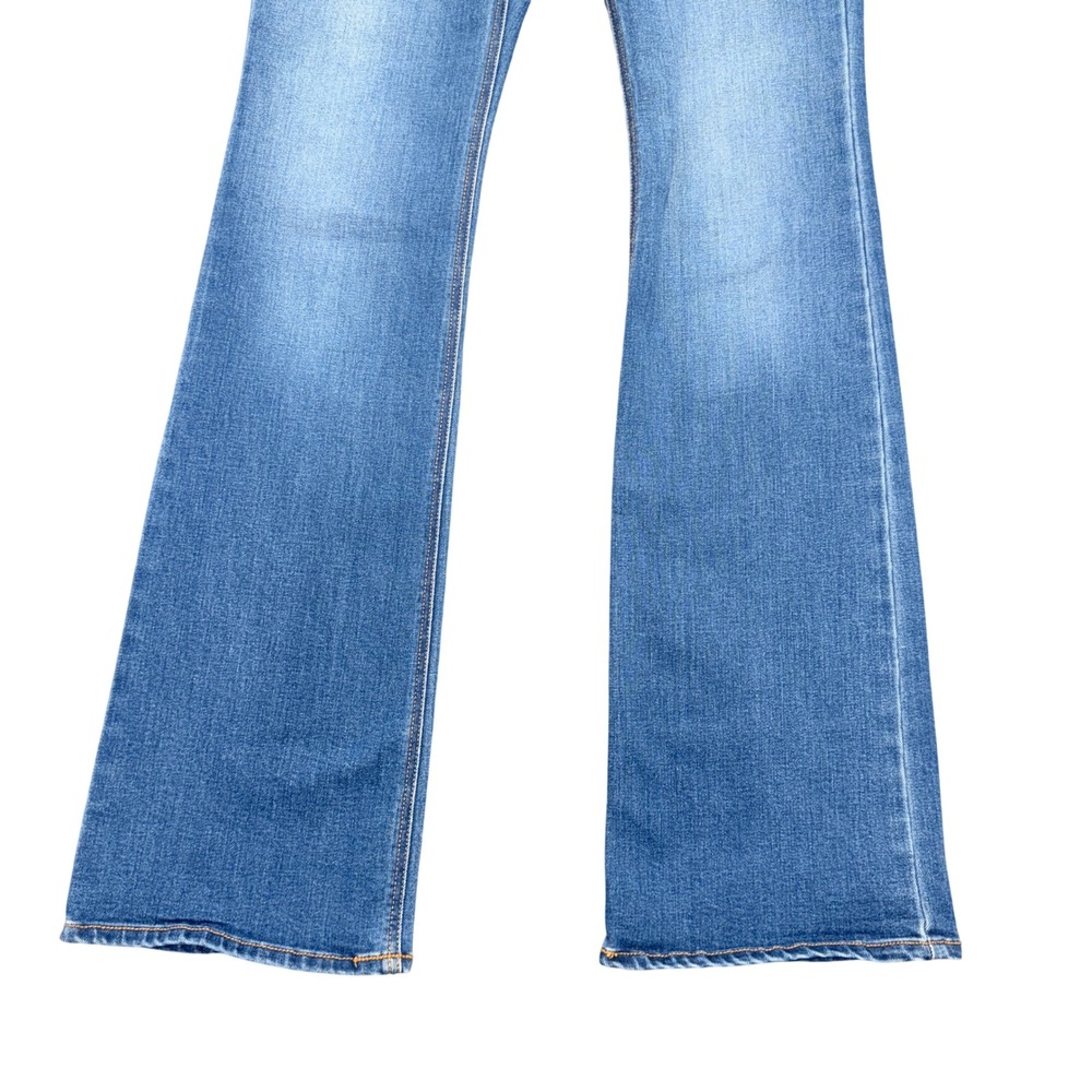 Old Navy Women's Micro-Flare Jeans Medium Wash Blue Size 0 - Picture 2 of 7